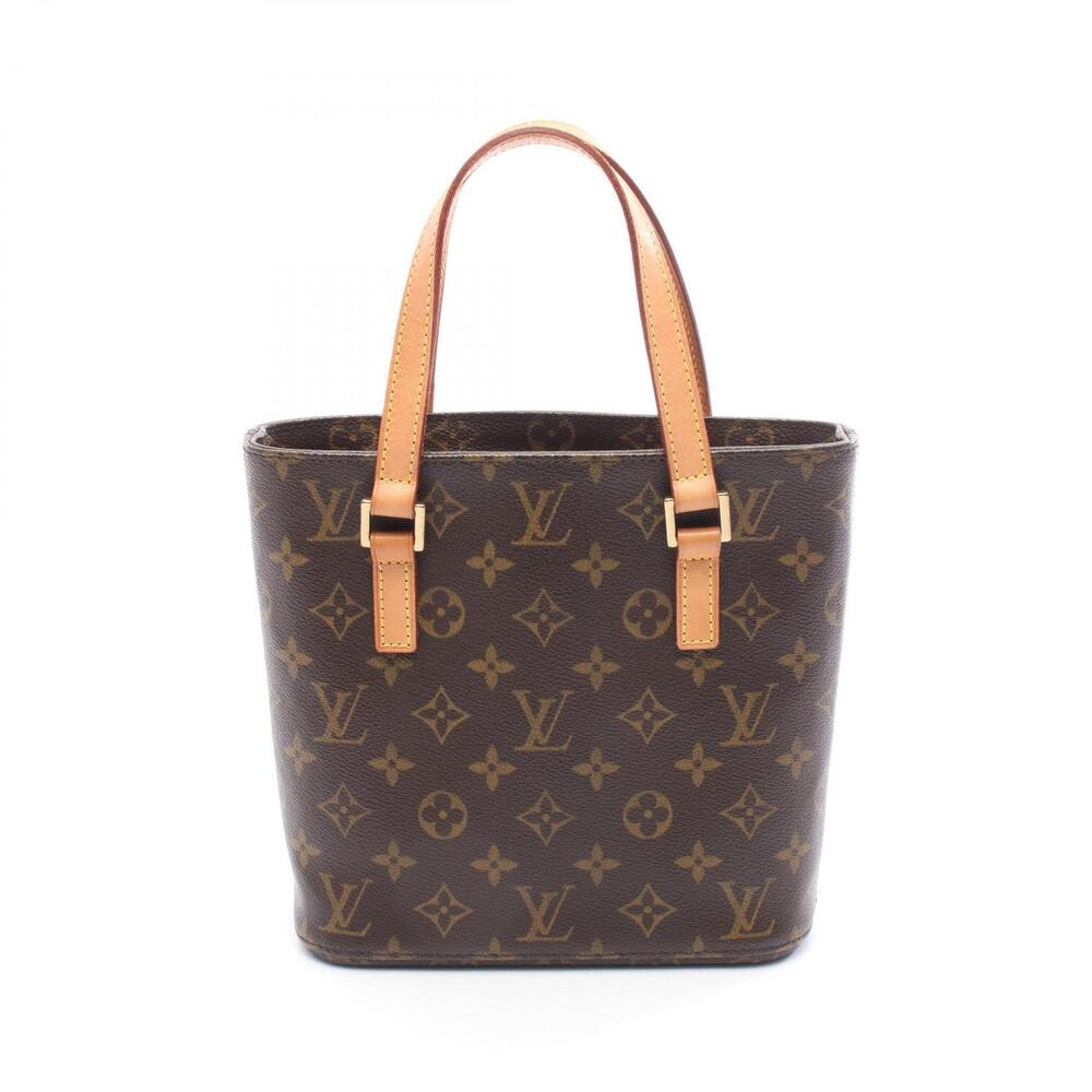 Louis Vuitton Vavin Top Handle Bag Canvas Leather Monogram Brown